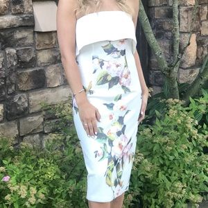 Strapless mesh dress